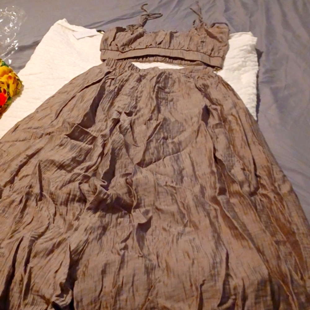 Summer 2 piece tank &long maxi dress